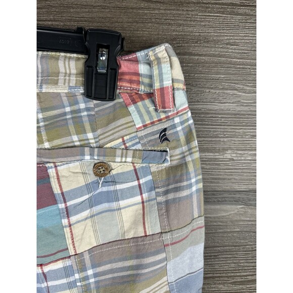Tailor Vintage Authentic Indian Madras Westport Fit Patchwork Chino Shorts sz 30 - Picture 3 of 7